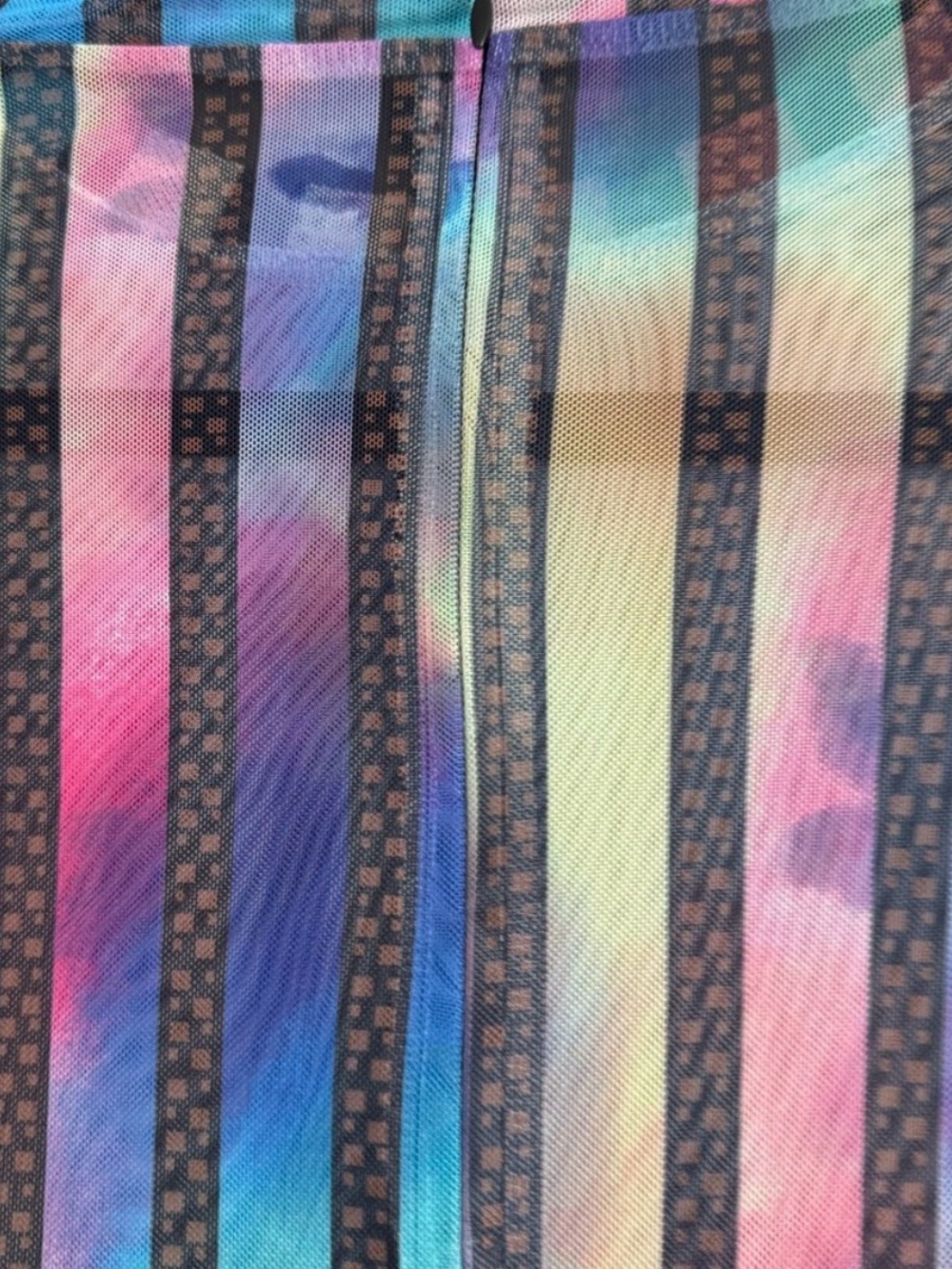 Rainbow Striped Sheer Festival Jumpsuit Pride Burning Man - Picture 3 of 4